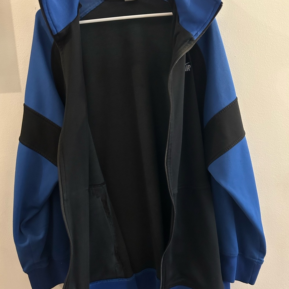 Nike Air Men's Black and Blue Jacket Men’s XL Vintage Y2K - Picture 2 of 5